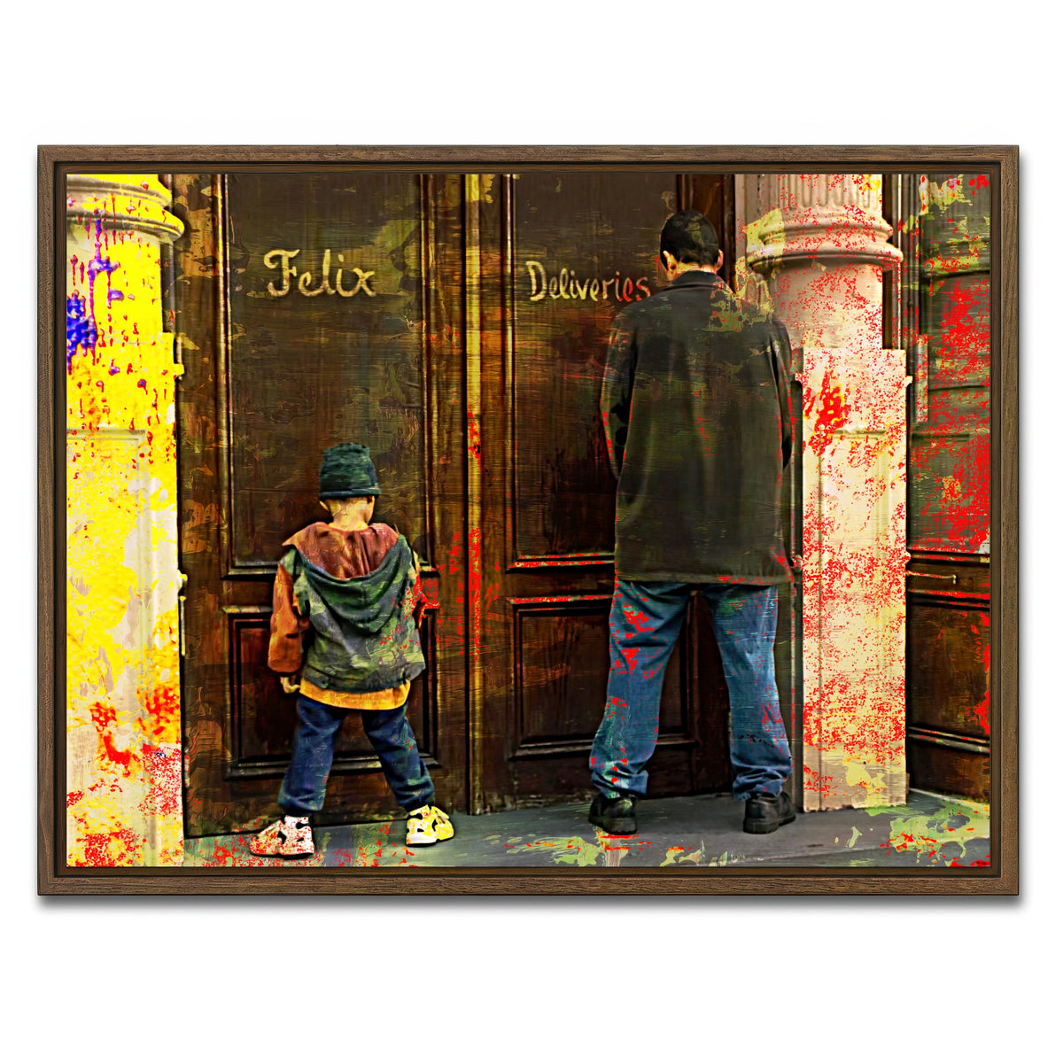 AUTO-MOCKUP WHITE | Big Daddy | 1 Piece | Walnut Framed Canvas | group=4x3