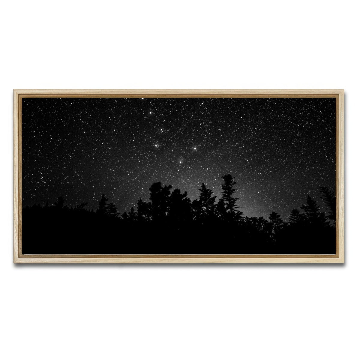 AUTO-MOCKUP WHITE | Big Dipper Starry Night | 1 Piece | Natural Framed Canvas | group=2x1