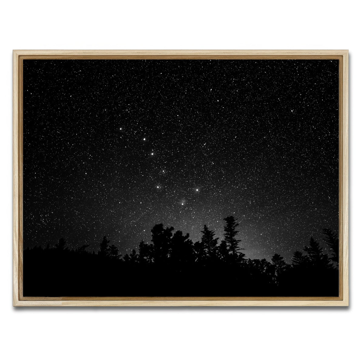 AUTO-MOCKUP WHITE | Big Dipper Starry Night | 1 Piece | Natural Framed Canvas | group=4x3