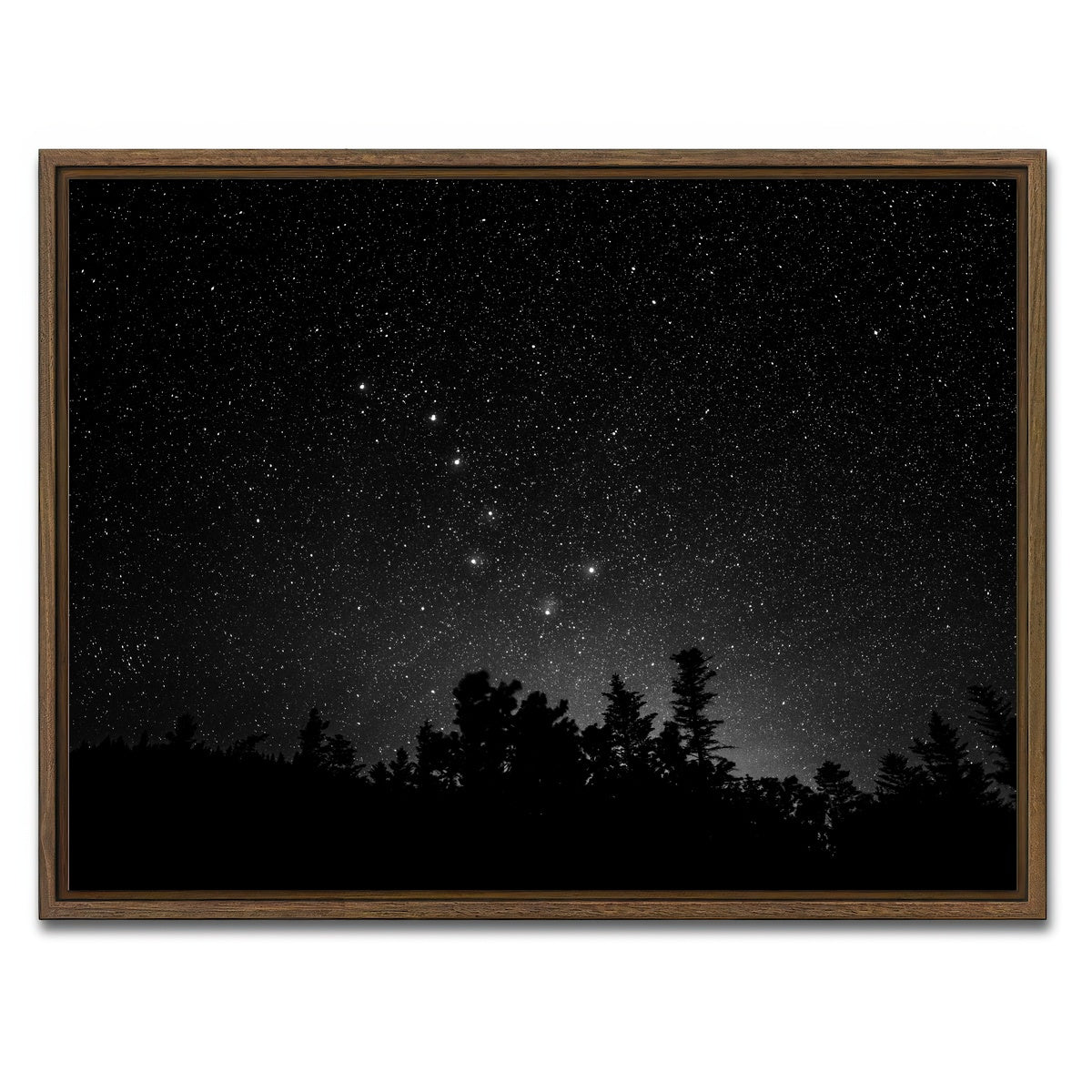 AUTO-MOCKUP WHITE | Big Dipper Starry Night | 1 Piece | Walnut Framed Canvas | group=4x3
