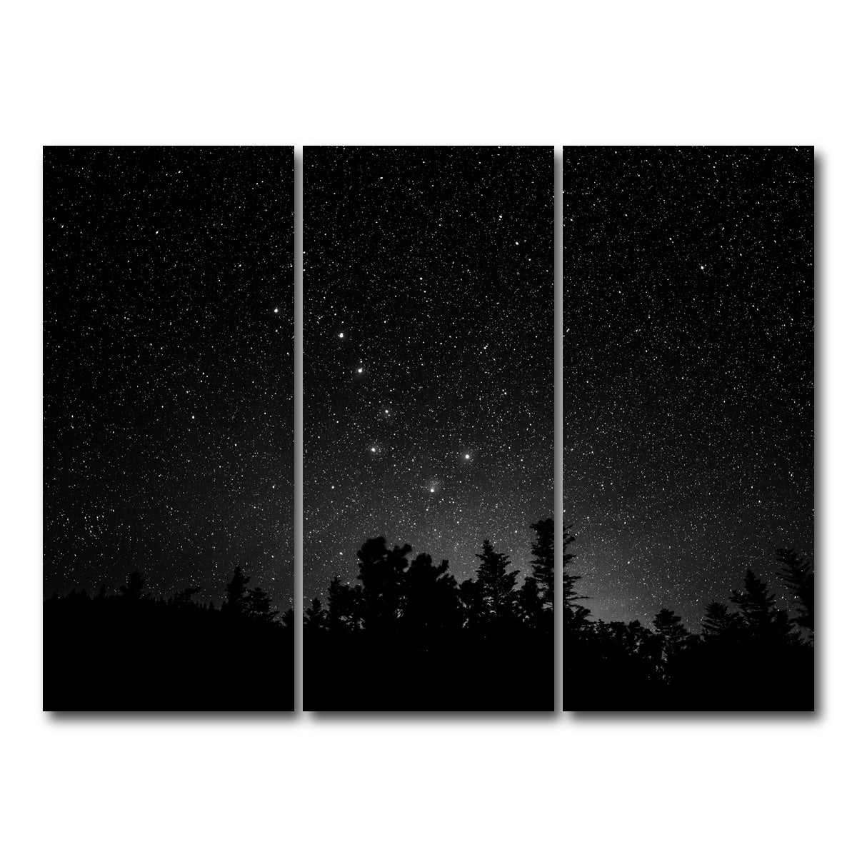 AUTO-MOCKUP WHITE | Big Dipper Starry Night | 3 Piece | Gallery Wrap Canvas | group=8x18