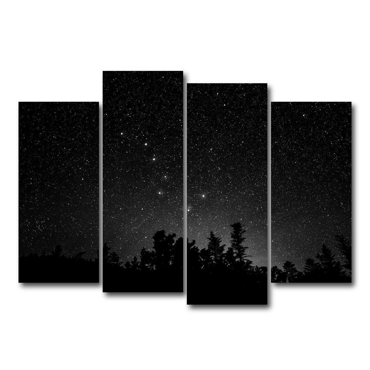 AUTO-MOCKUP WHITE | Big Dipper Starry Night | 4 Piece | Gallery Wrap Canvas | group=4_normal