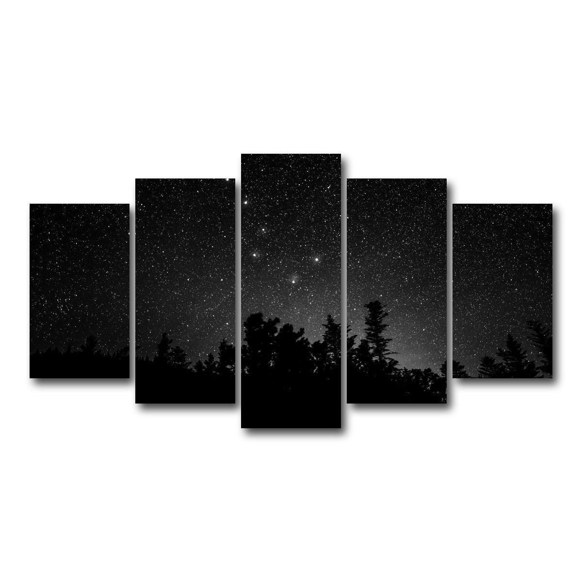 AUTO-MOCKUP WHITE | Big Dipper Starry Night | 5 Piece | Gallery Wrap Canvas | group=5_normal