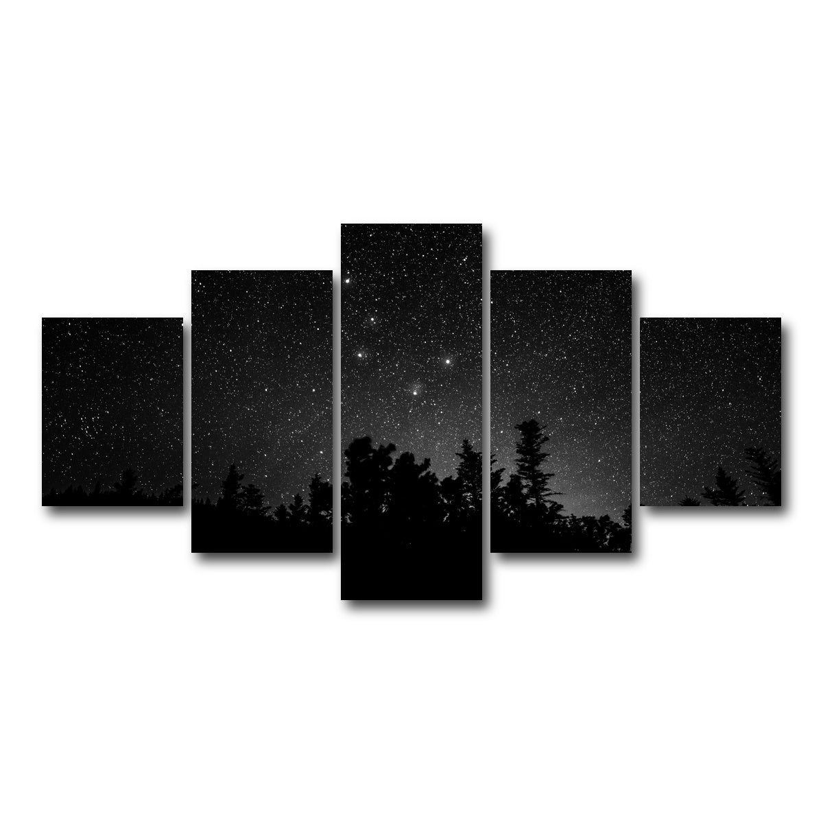 AUTO-MOCKUP WHITE | Big Dipper Starry Night | 5 Piece | Gallery Wrap Canvas | group=5_short