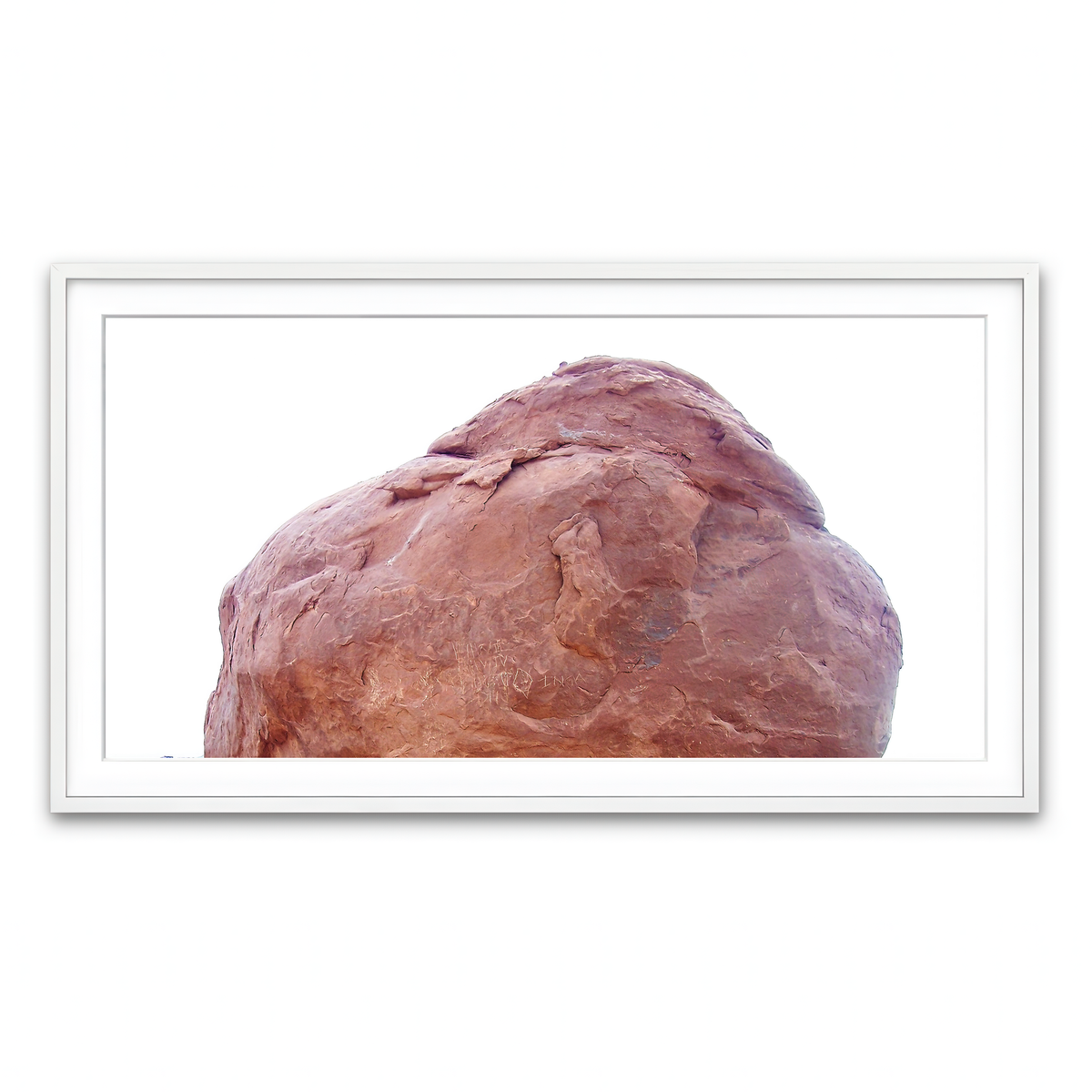 Framed Print 2x1 White