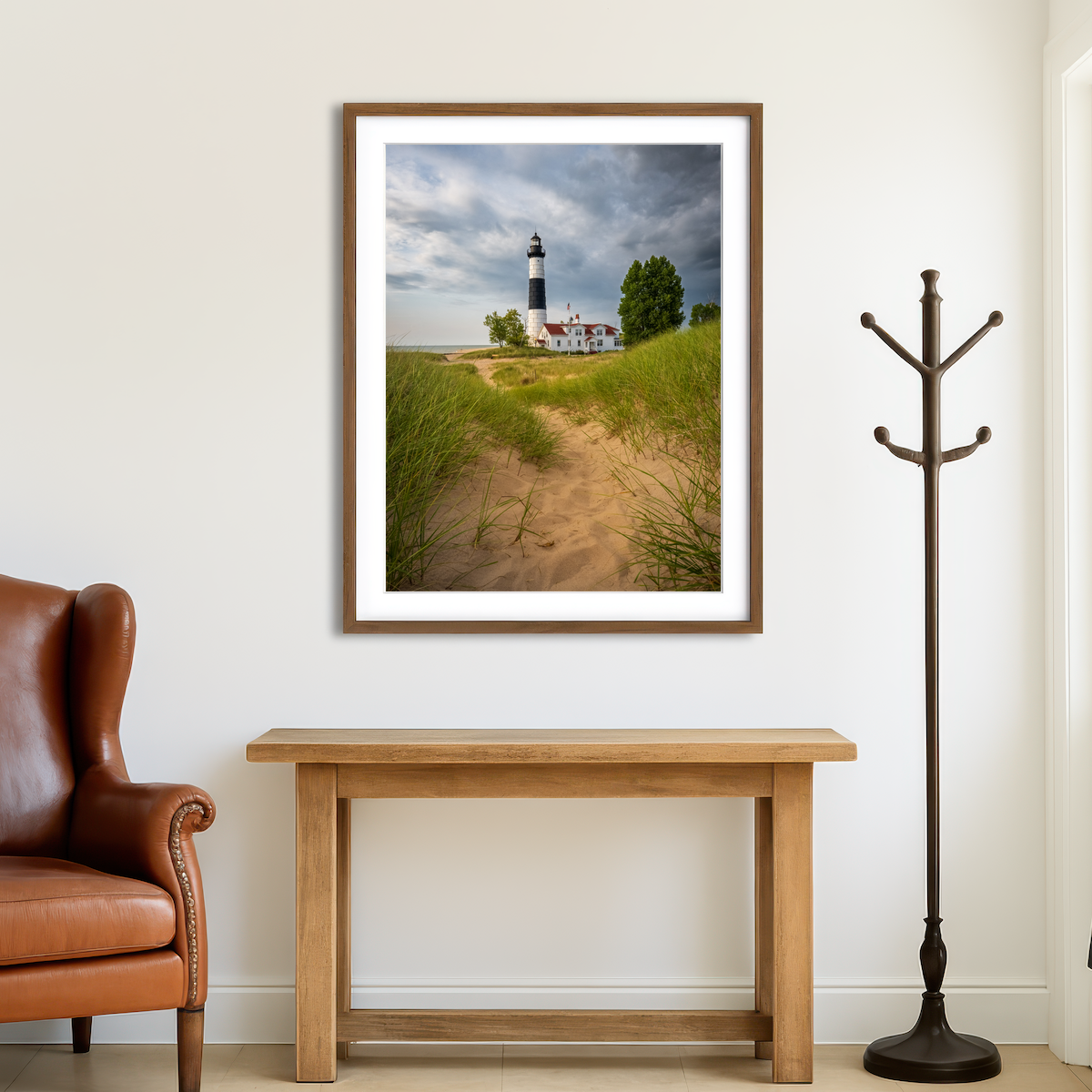 AUTO-MOCKUP ROOM | Big Sable Point Lighthouse Trail Wall Art
