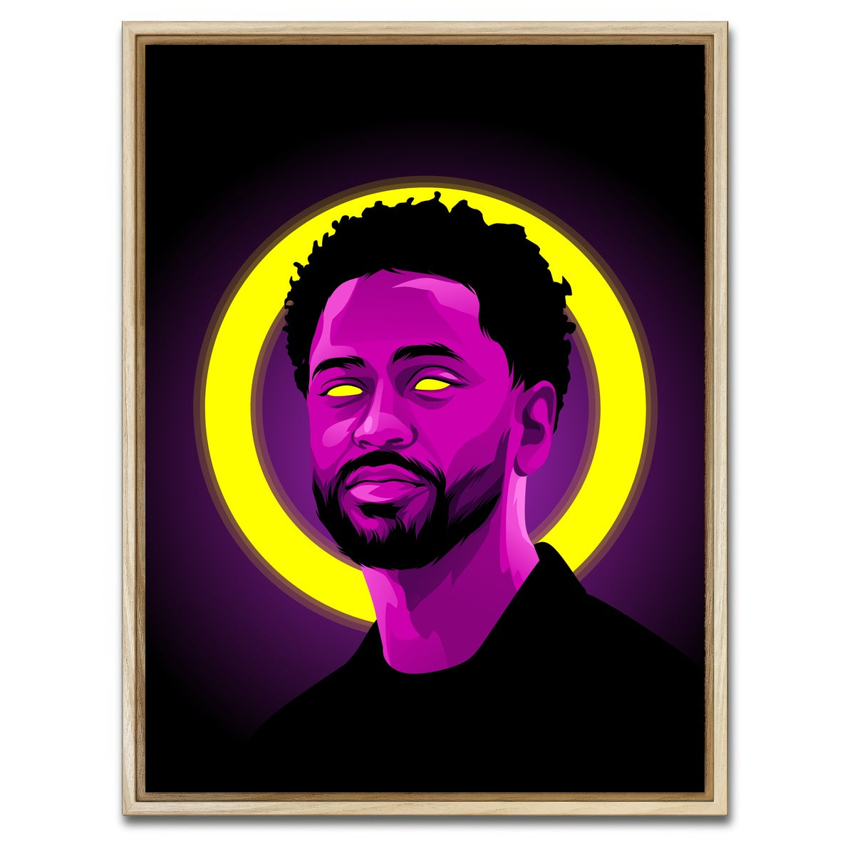 AUTO-MOCKUP WHITE | Big Sean | 1 Piece | Natural Framed Canvas | group=3x4