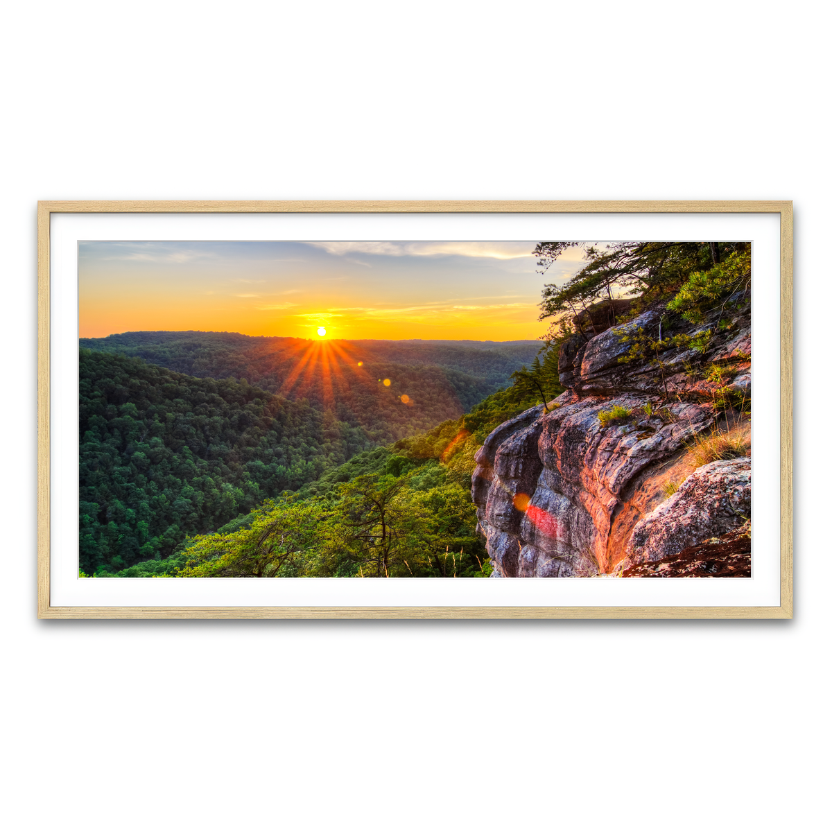 Framed Print 2x1 Natural