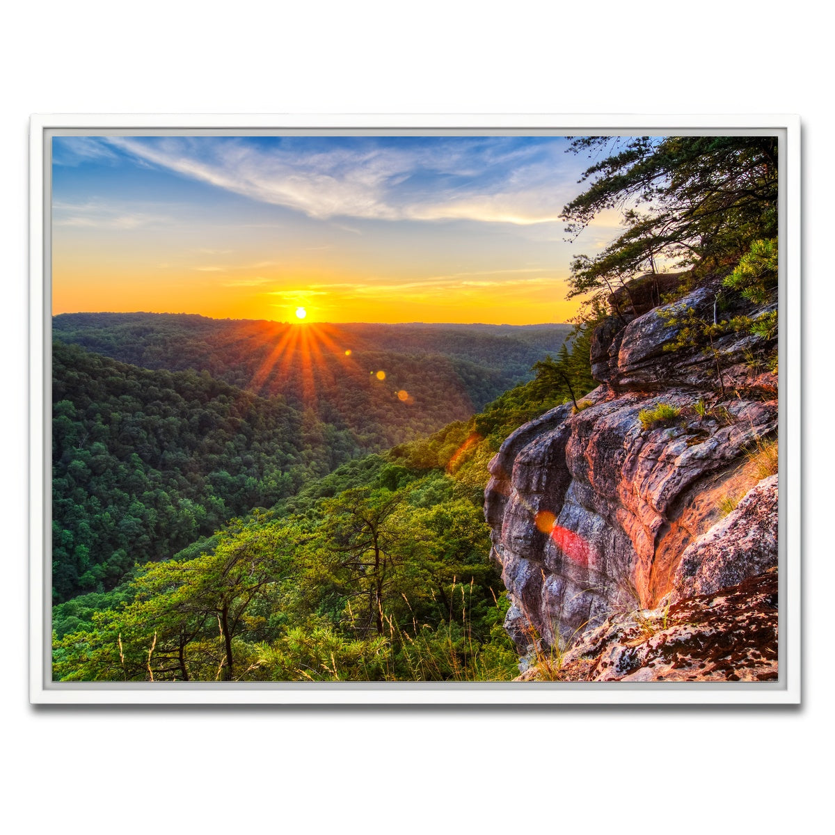 AUTO-MOCKUP WHITE | Big South Fork | 1 Piece | White Framed Canvas | group=4x3