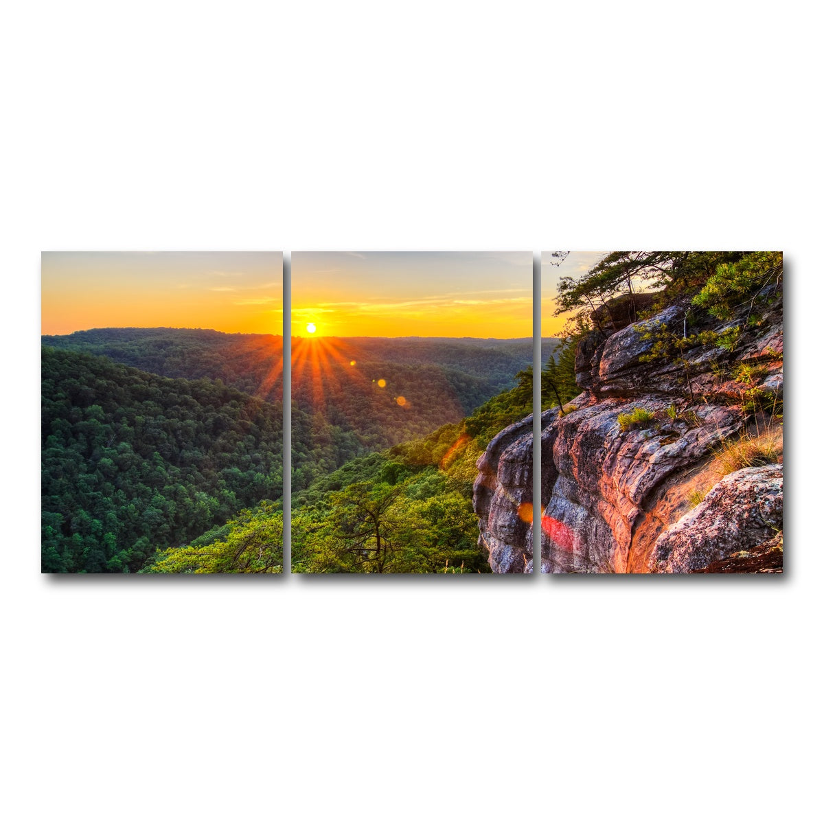 AUTO-MOCKUP WHITE | Big South Fork | 3 Piece | Gallery Wrap Canvas | group=18x24