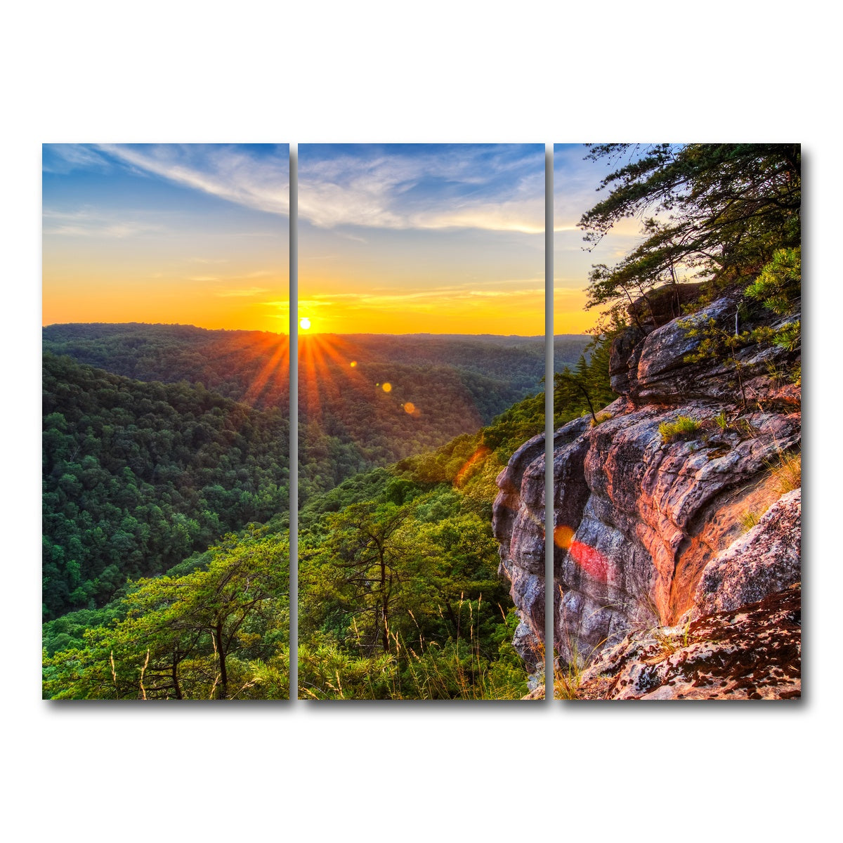 AUTO-MOCKUP WHITE | Big South Fork | 3 Piece | Gallery Wrap Canvas | group=8x18