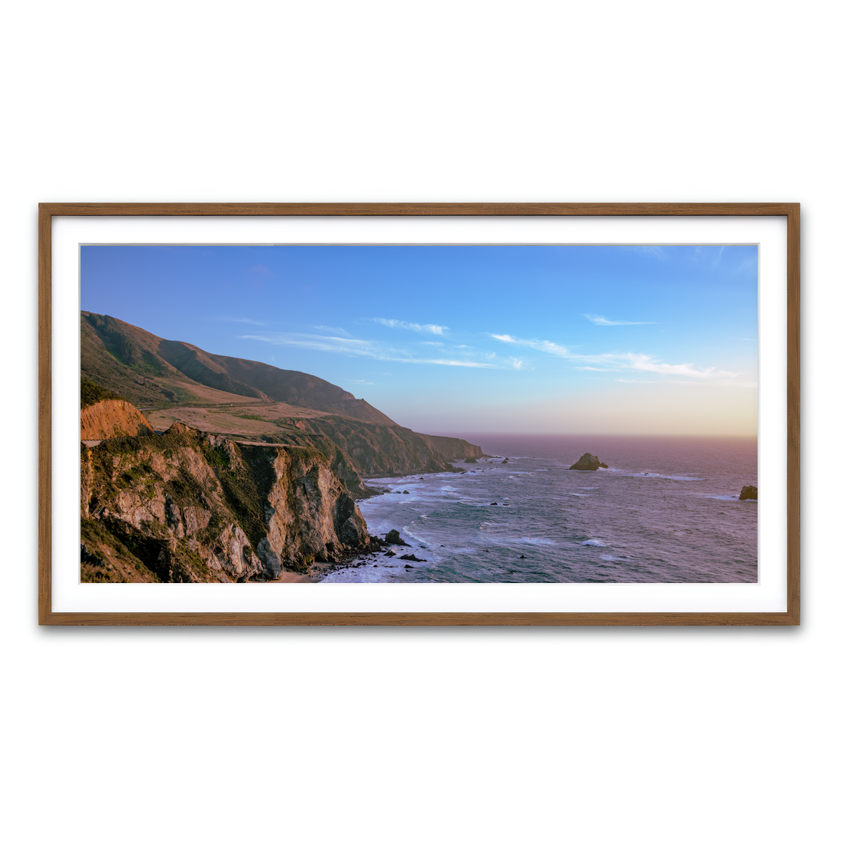 Framed Print 2x1 Walnut