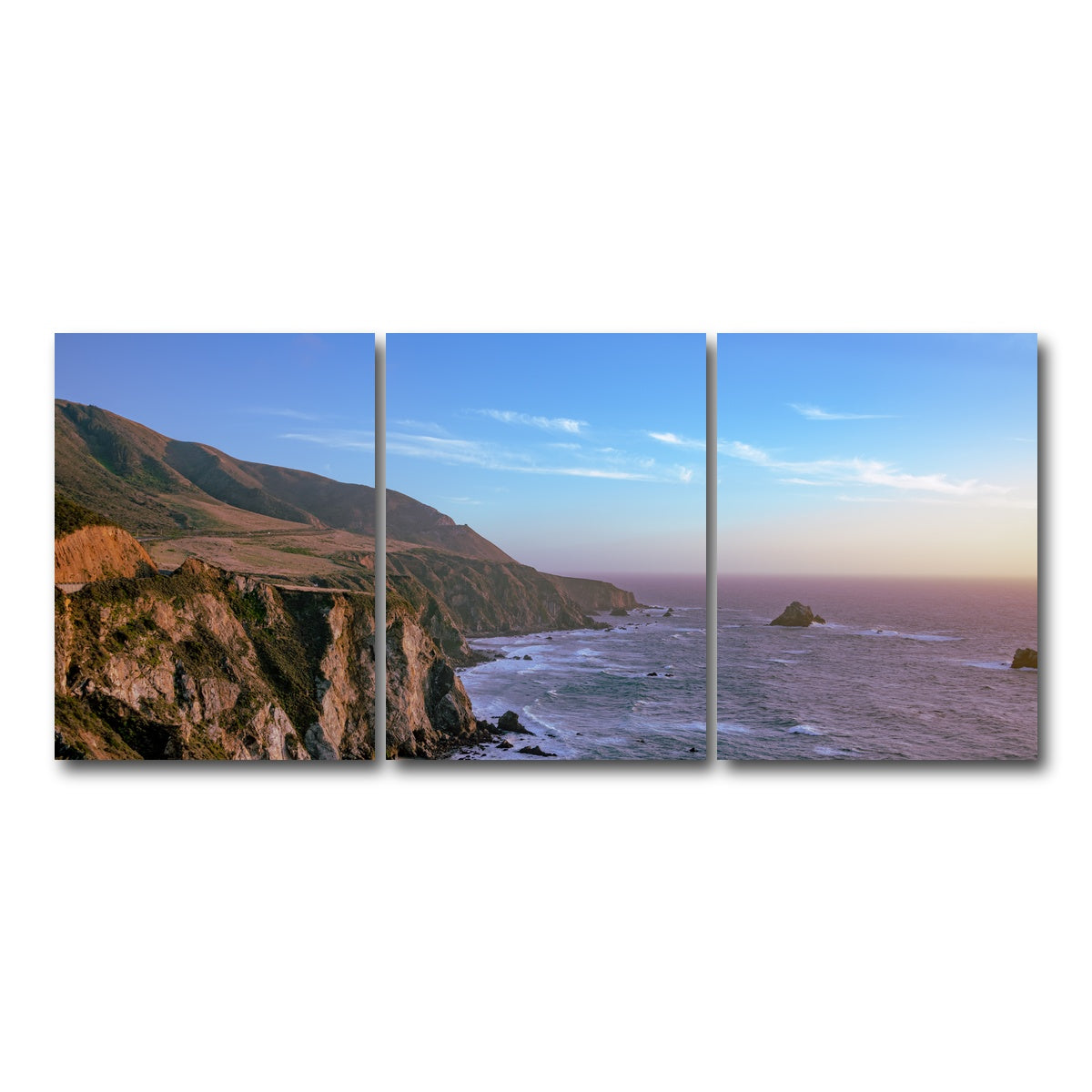 AUTO-MOCKUP WHITE | Big Sur | 3 Piece | Gallery Wrap Canvas | group=18x24