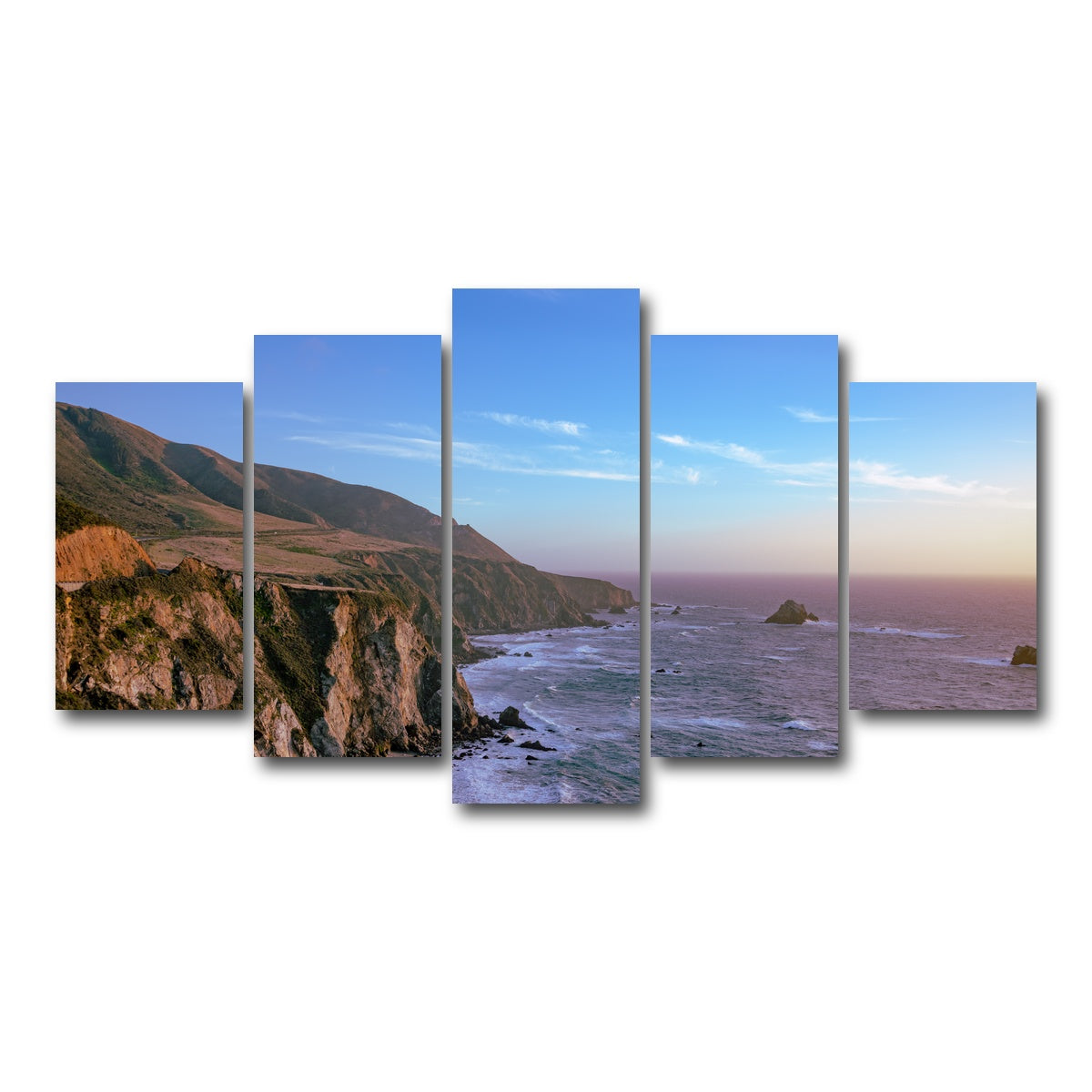 AUTO-MOCKUP WHITE | Big Sur | 5 Piece | Gallery Wrap Canvas | group=5_normal