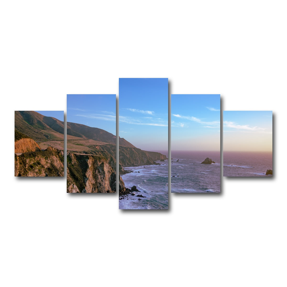 AUTO-MOCKUP WHITE | Big Sur | 5 Piece | Gallery Wrap Canvas | group=5_short