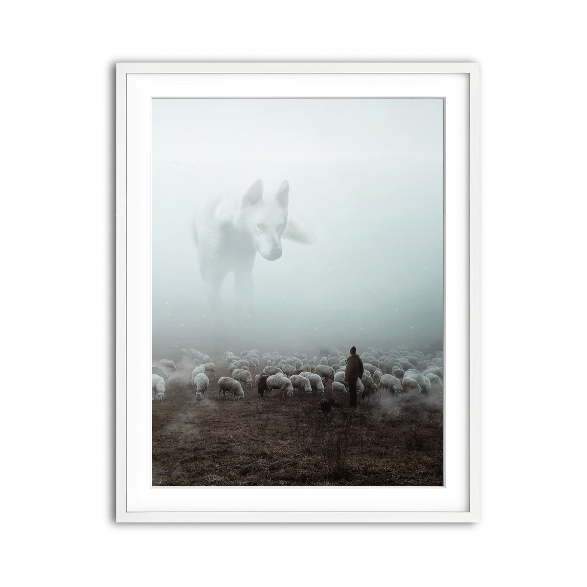 Framed Print 3x4 White