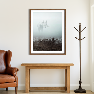 AUTO-MOCKUP ROOM | Big Wolf Wall Art