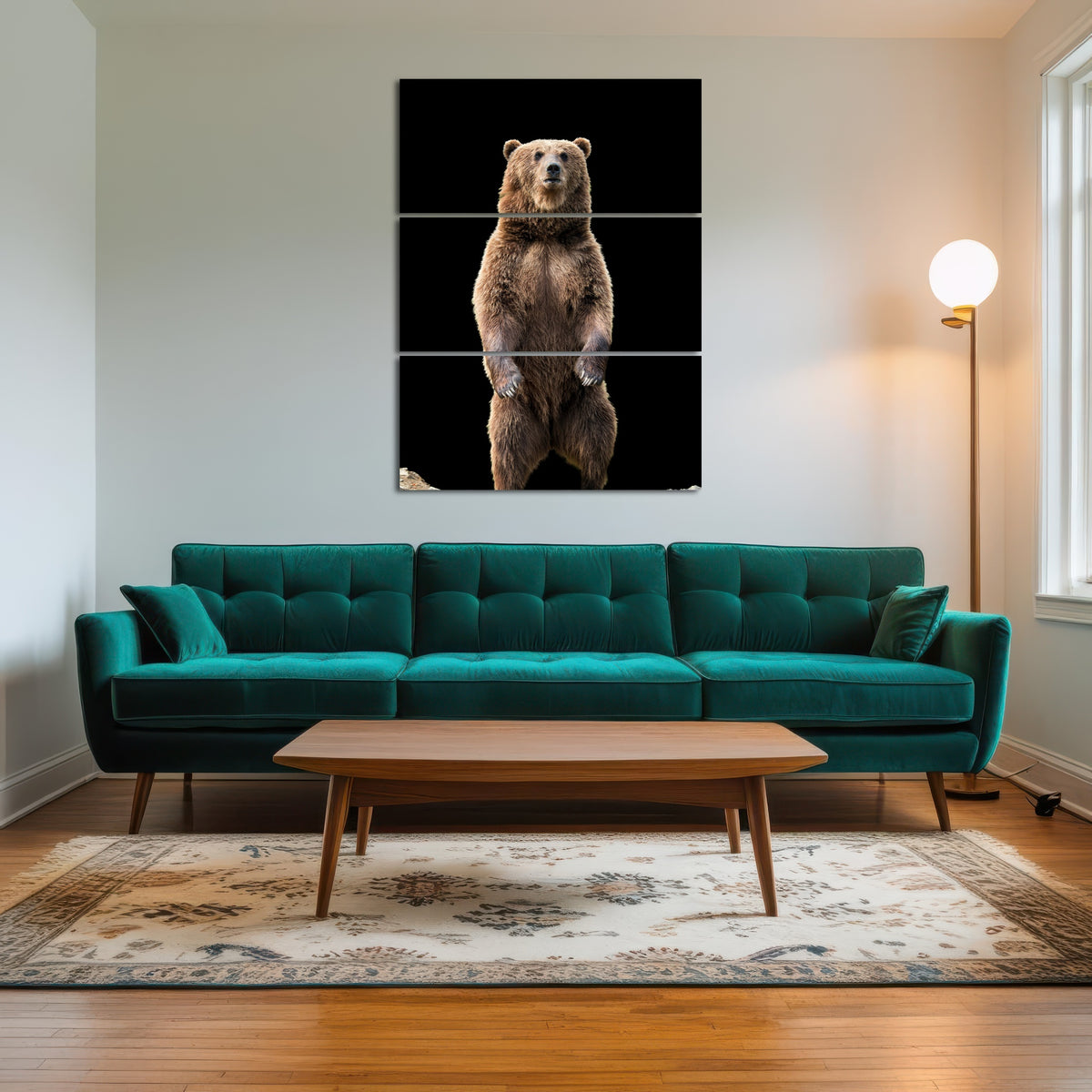 AUTO-MOCKUP ROOM | Big brown bear standing