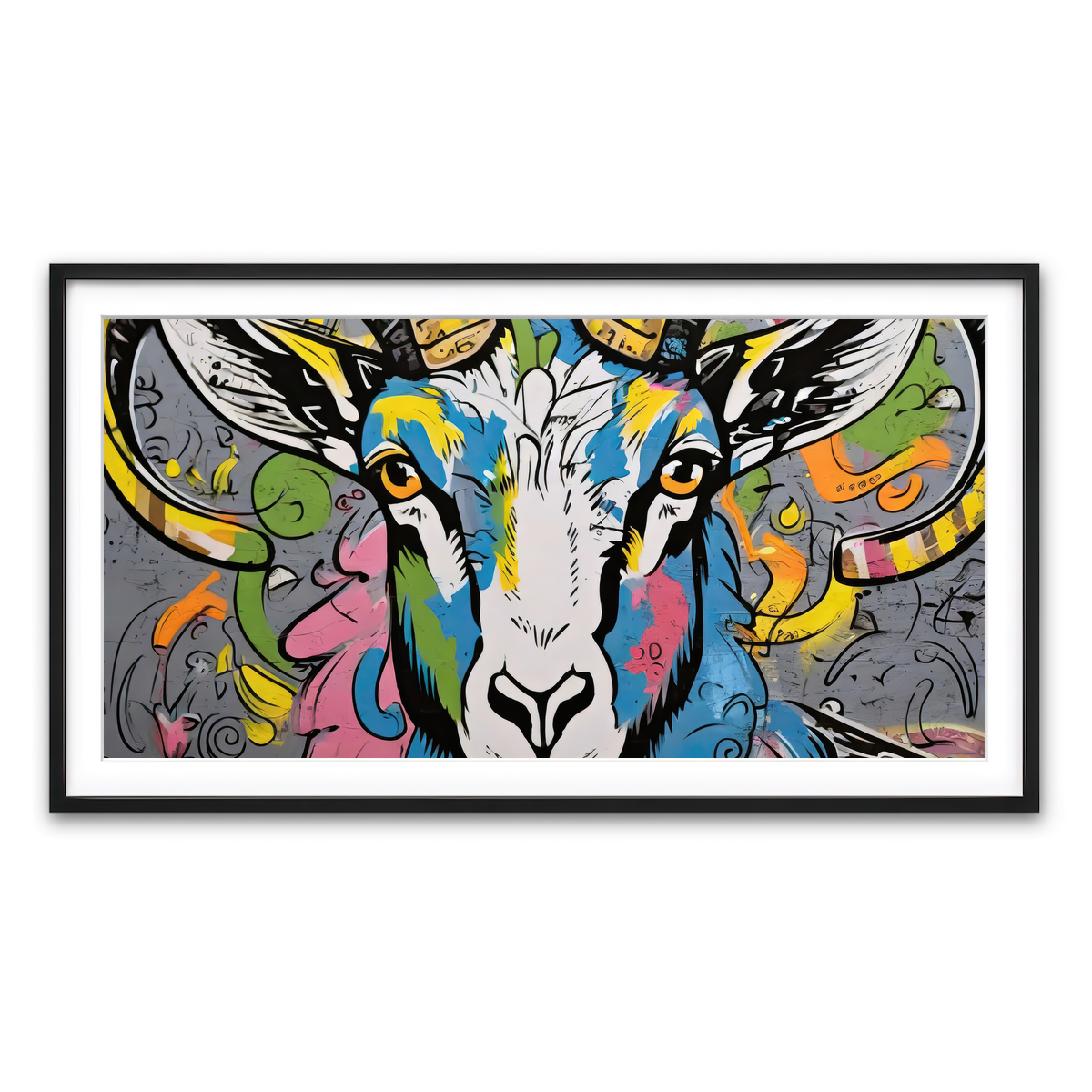 Framed Print 2x1 Black