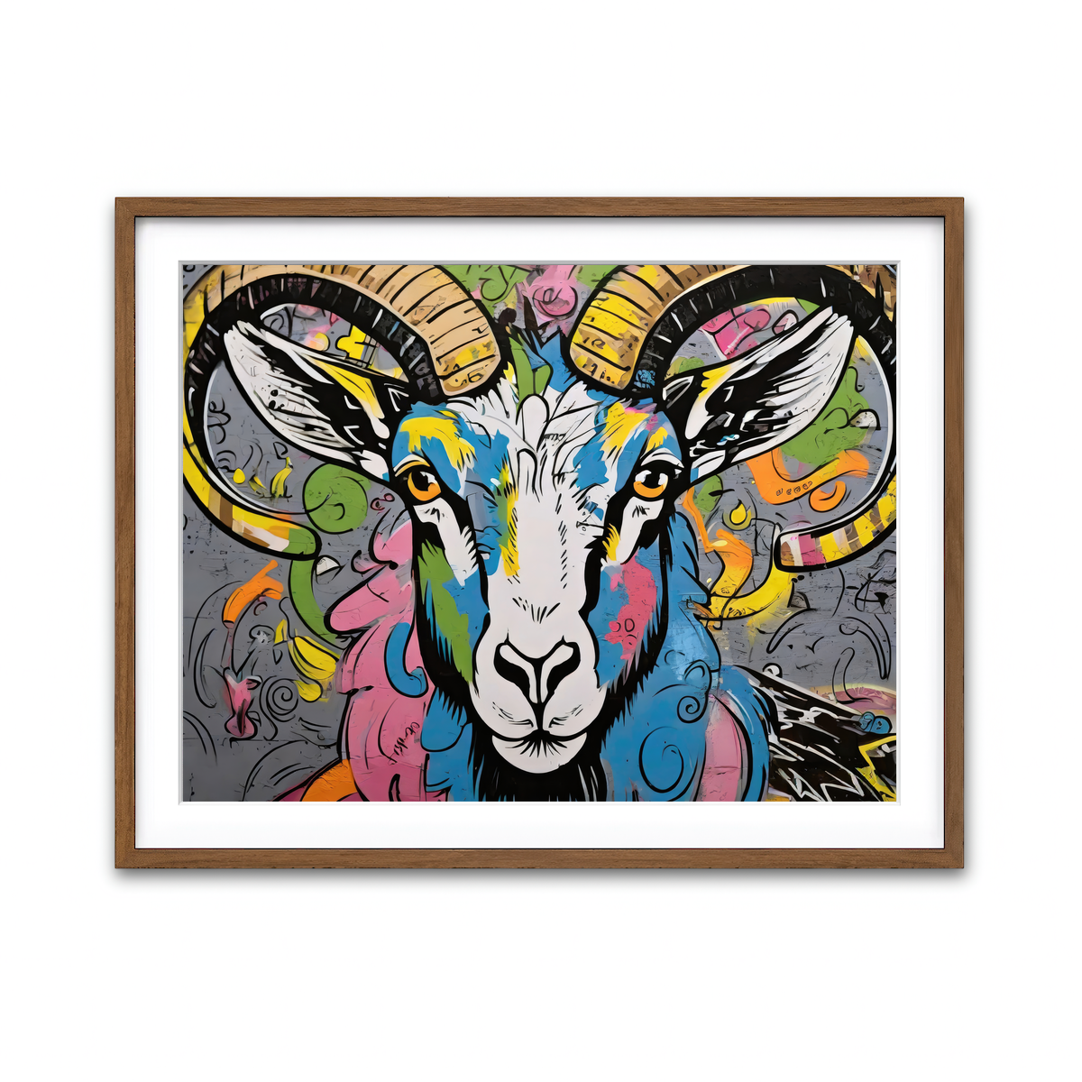 Framed Print 4x3 Walnut