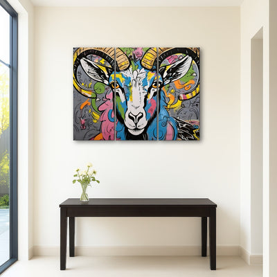 AUTO-MOCKUP ROOM | Bighorn Sheep graffiti