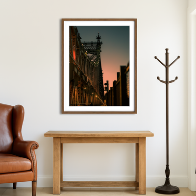 AUTO-MOCKUP ROOM | Biking the Queensboro Bridge Wall Art