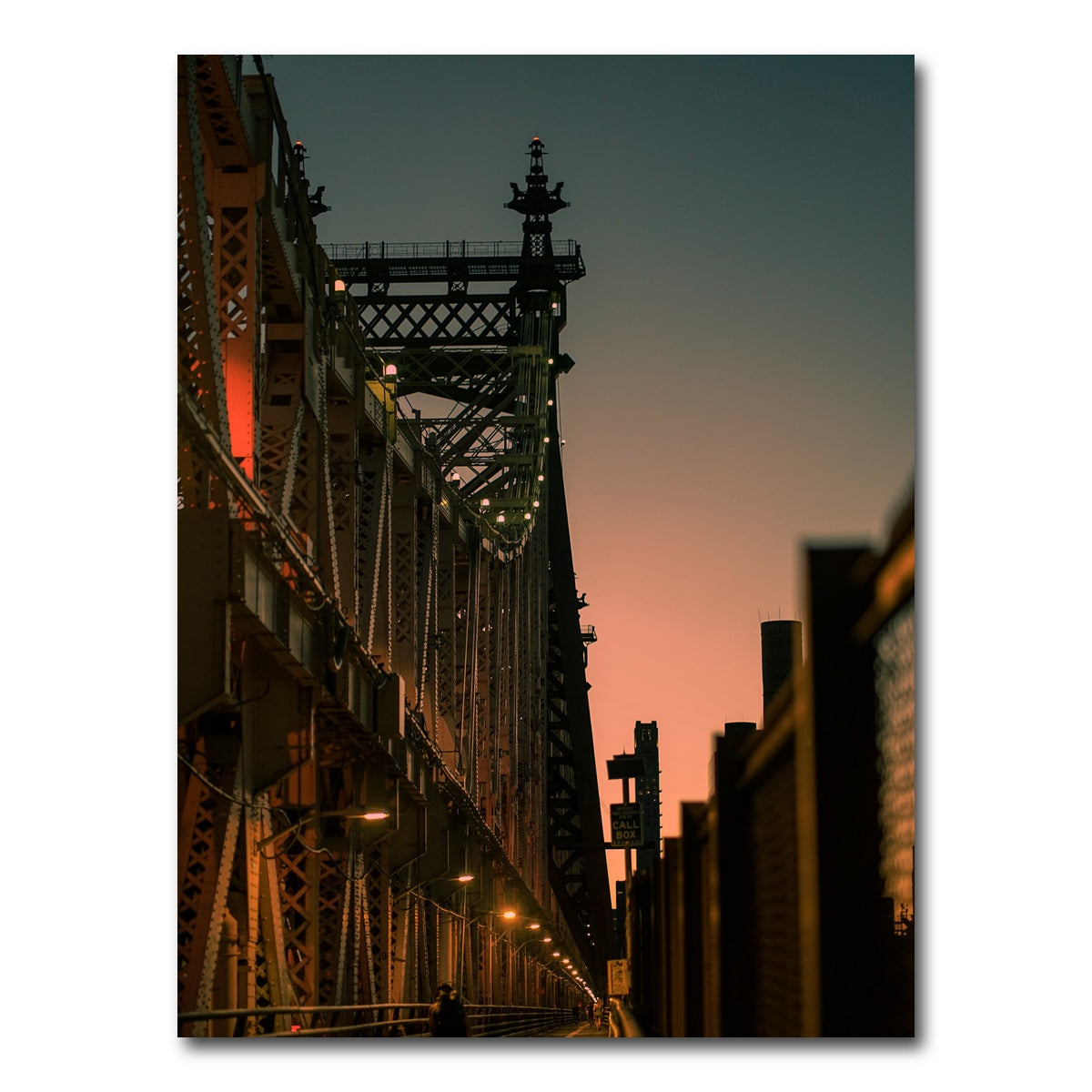AUTO-MOCKUP WHITE | Biking the Queensboro Bridge | 1 Piece | Gallery Wrap Canvas | group=3x4