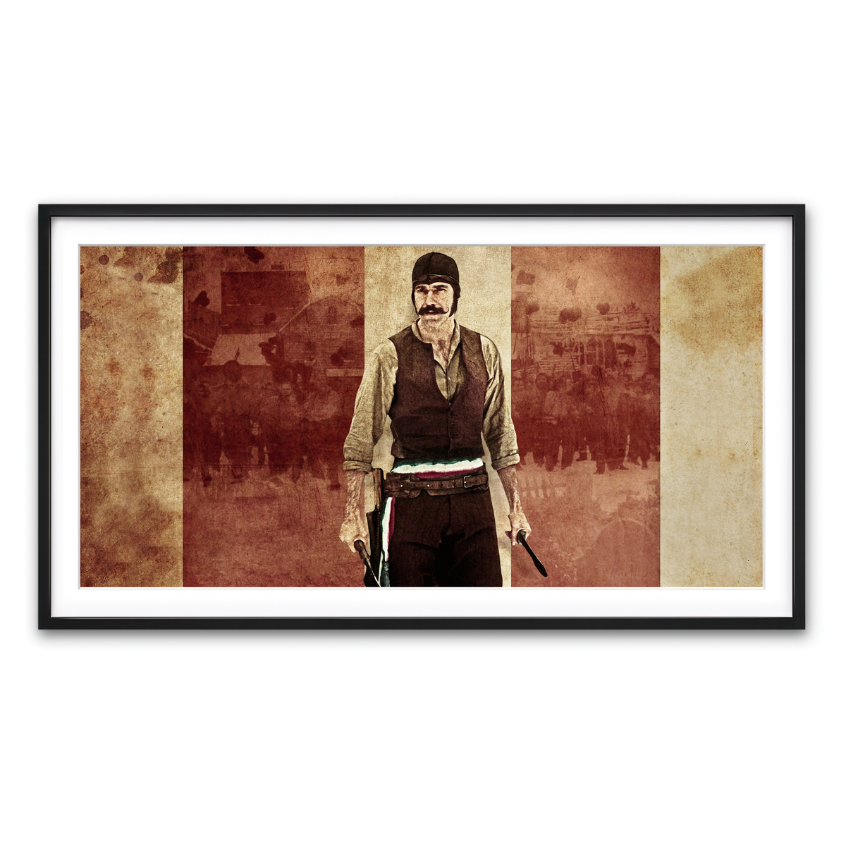 Framed Print 2x1 Black