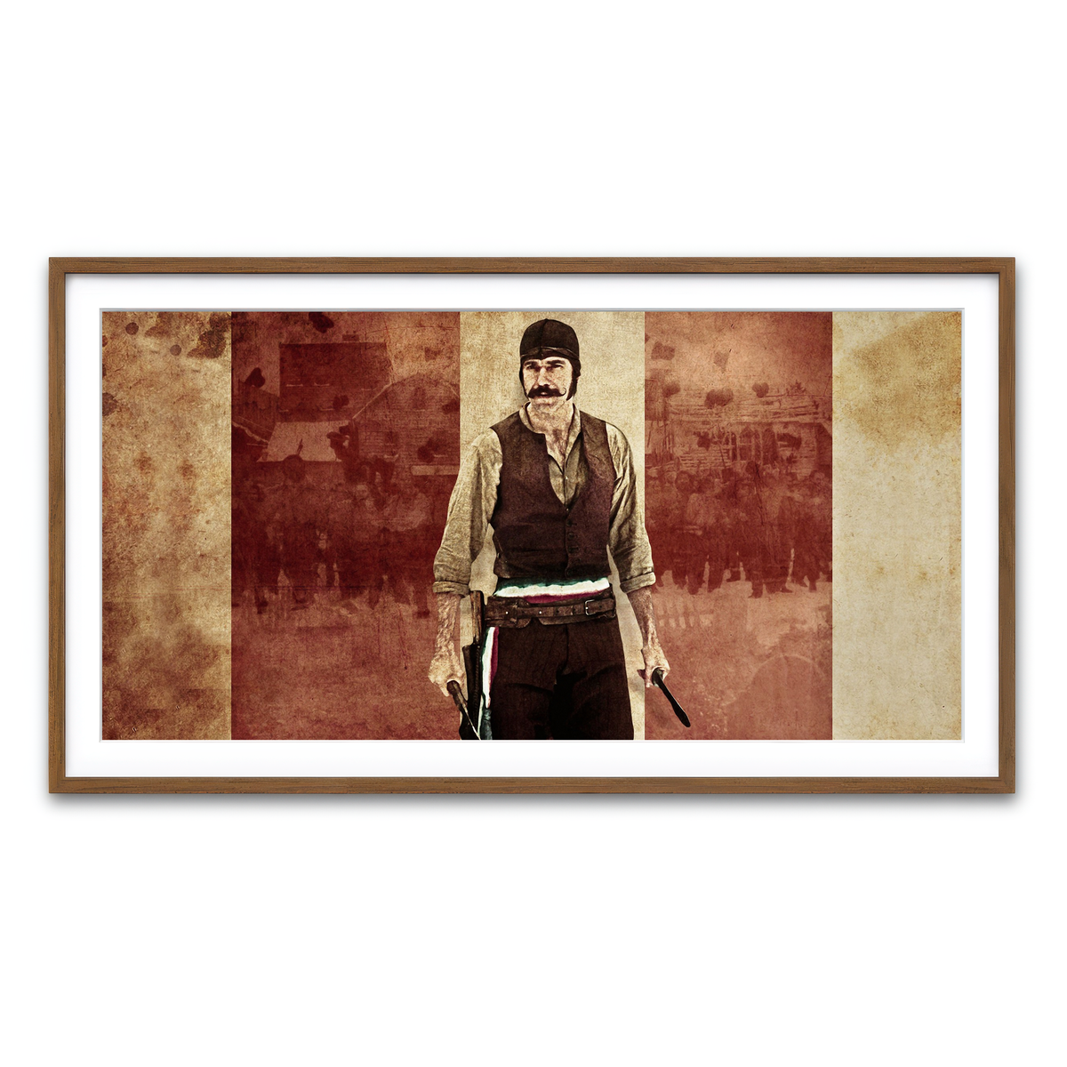 Framed Print 2x1 Walnut