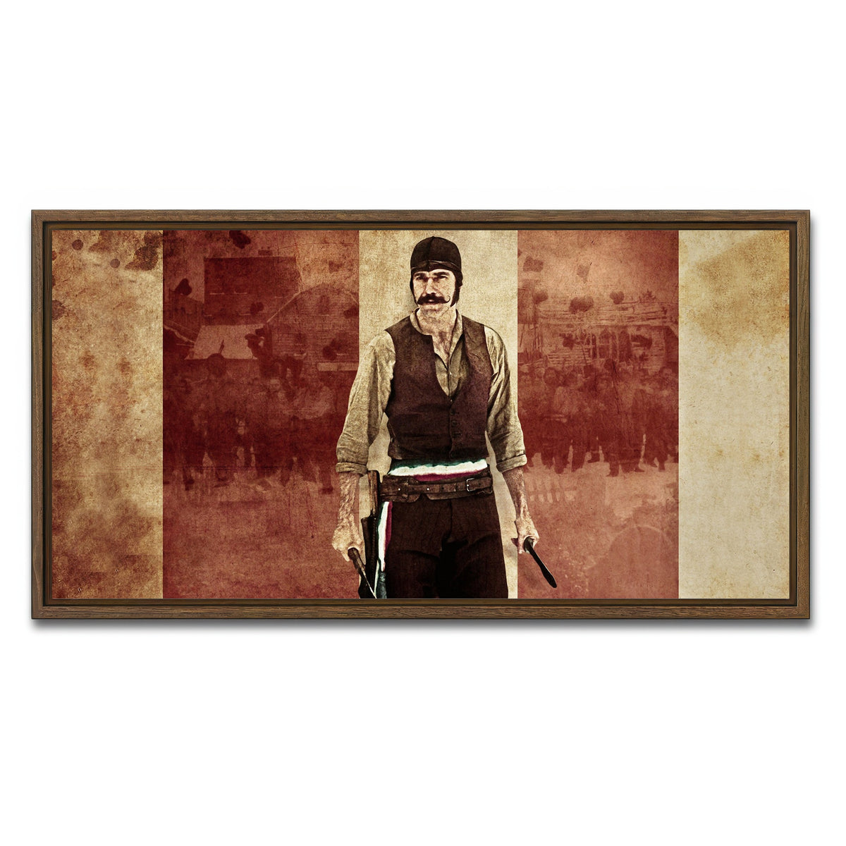 AUTO-MOCKUP WHITE | Bill Cutting | 1 Piece | Walnut Framed Canvas | group=2x1