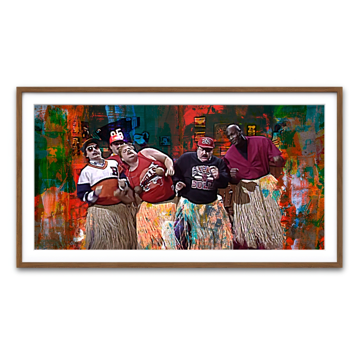 Framed Print 2x1 Walnut