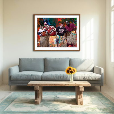 AUTO-MOCKUP ROOM | Bill Swerski's Super Fans & Jordan Wall Art