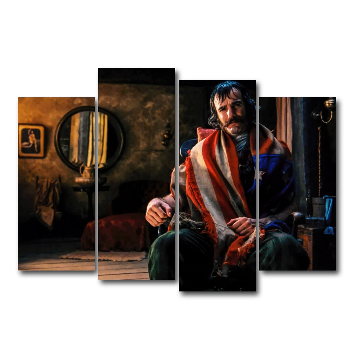 AUTO-MOCKUP WHITE | Bill The Butcher | 4 Piece | Gallery Wrapped | group=4_normal