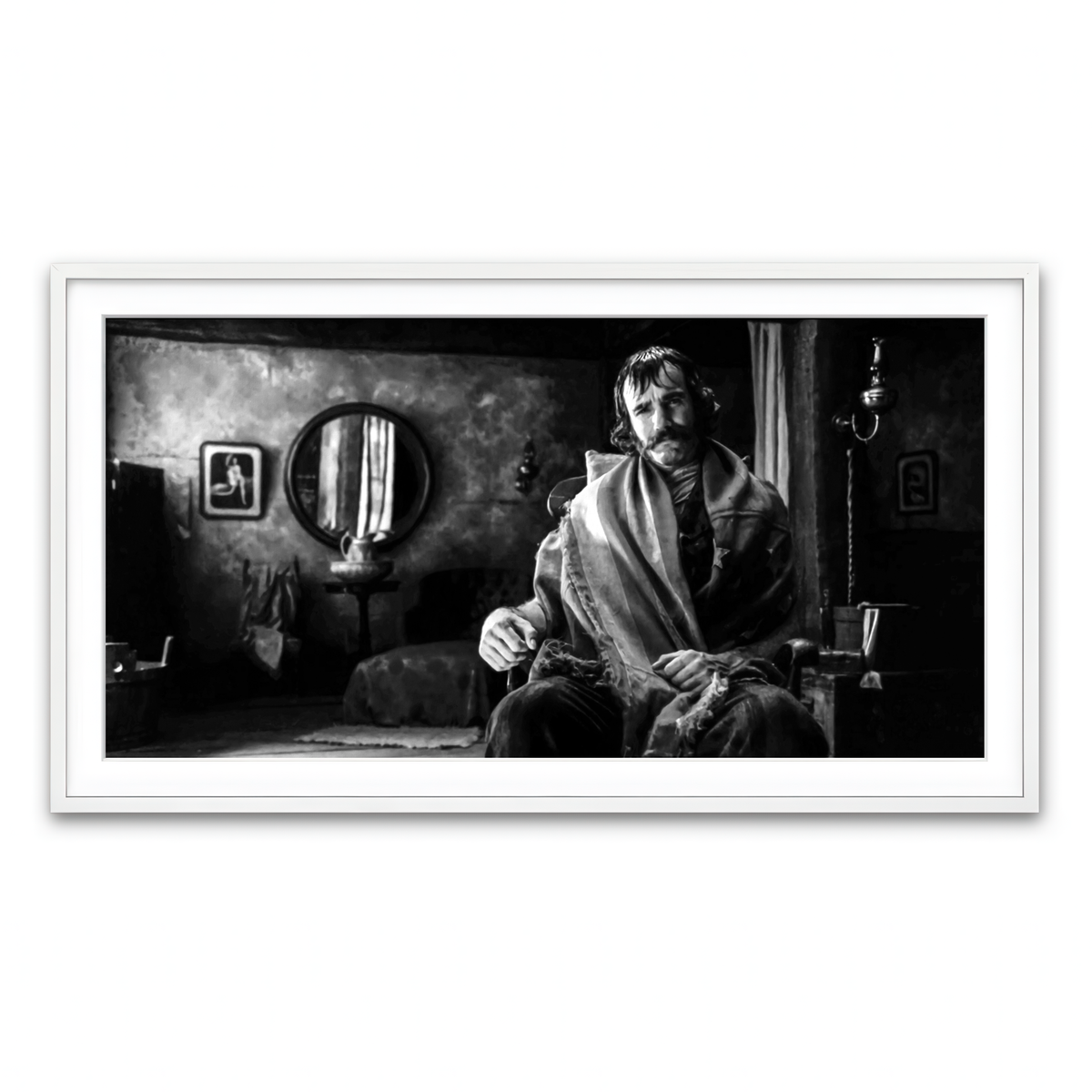 Framed Print 2x1 White