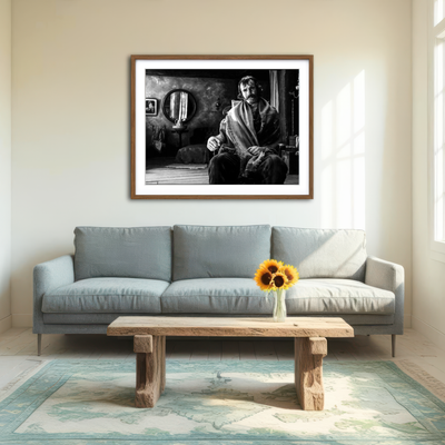 AUTO-MOCKUP ROOM | Bill the Butcher Grayscale Wall Art