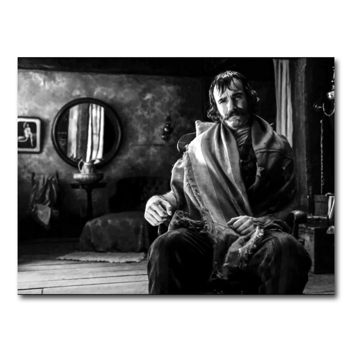 AUTO-MOCKUP WHITE | Bill the Butcher Grayscale | 1 Piece | Gallery Wrap Canvas | group=4x3