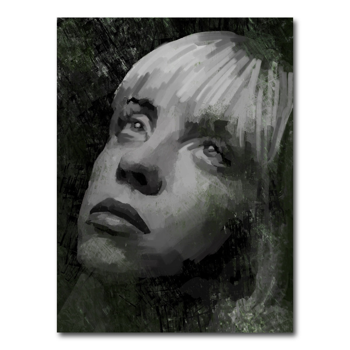 AUTO-MOCKUP WHITE | Billie Eillish Shadows | 1 Piece | Gallery Wrap Canvas | group=3x4