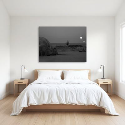 AUTO-MOCKUP ROOM | Binary sunset grayscale