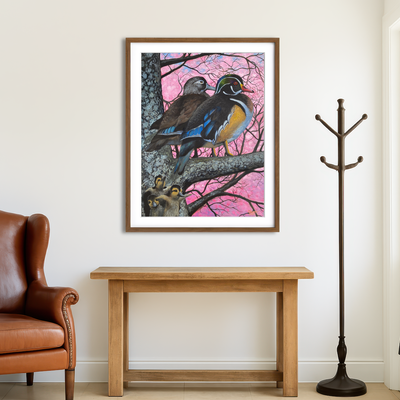 AUTO-MOCKUP ROOM | Bird Family Wall Art