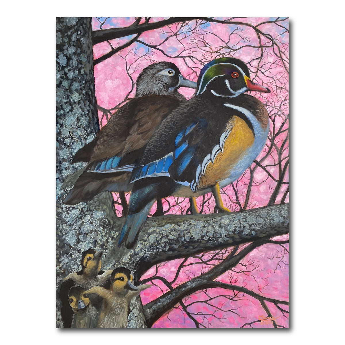 AUTO-MOCKUP WHITE | Bird Family | 1 Piece | Gallery Wrap Canvas | group=3x4