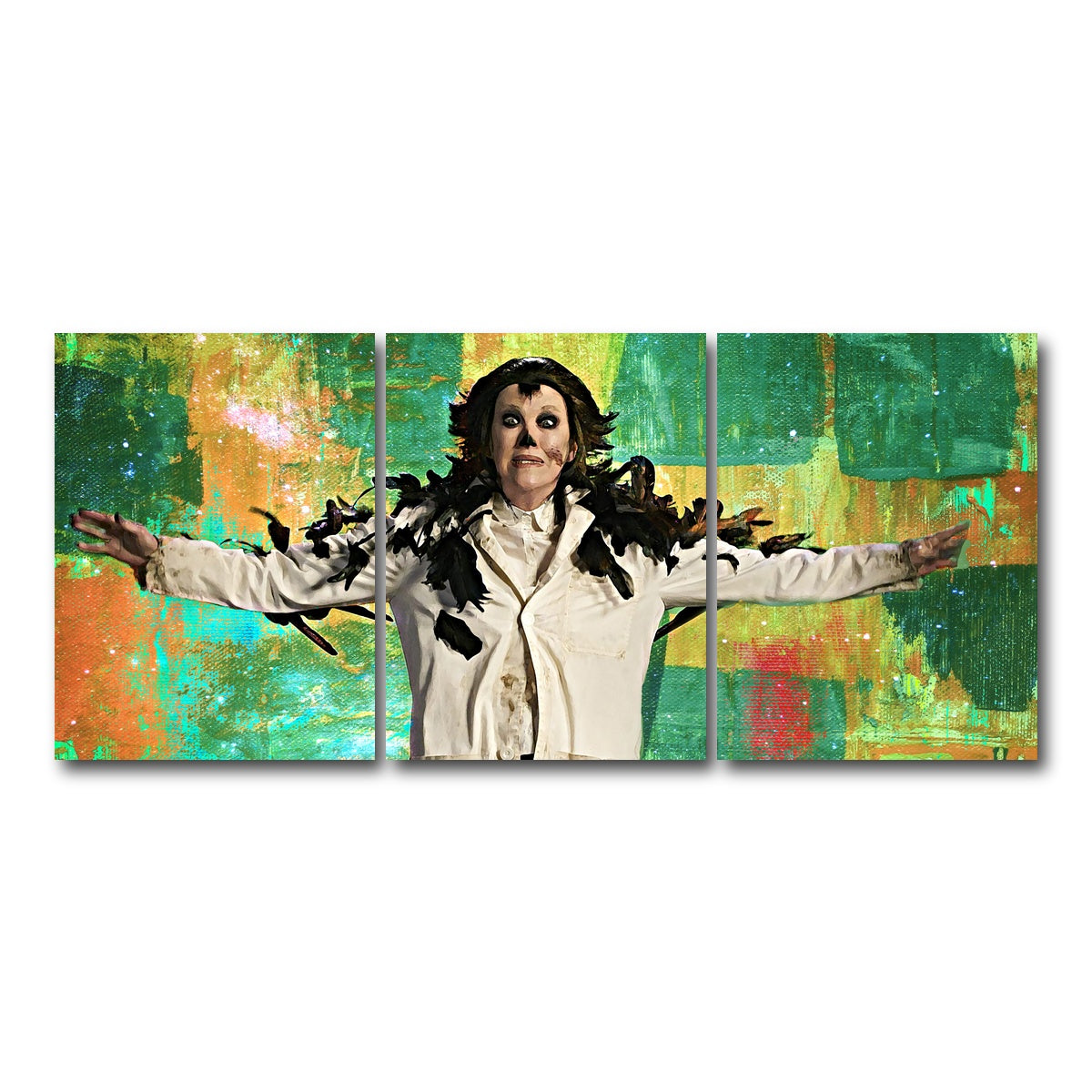 AUTO-MOCKUP WHITE | Bird Moira | 3 Piece | Gallery Wrap Canvas | group=18x24