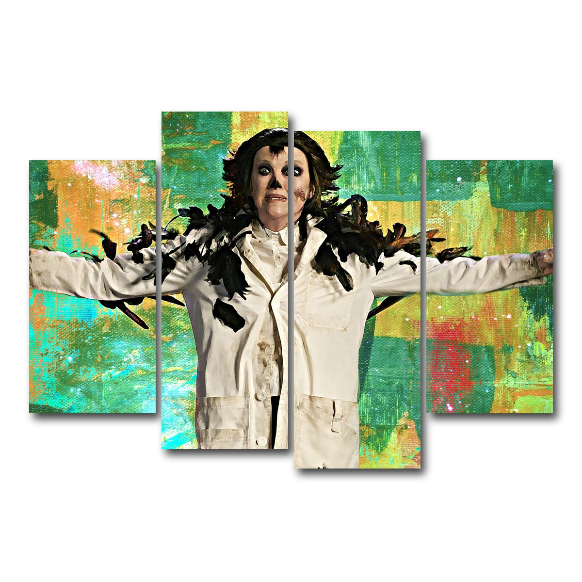 AUTO-MOCKUP WHITE | Bird Moira | 4 Piece | Gallery Wrap Canvas | group=4_short