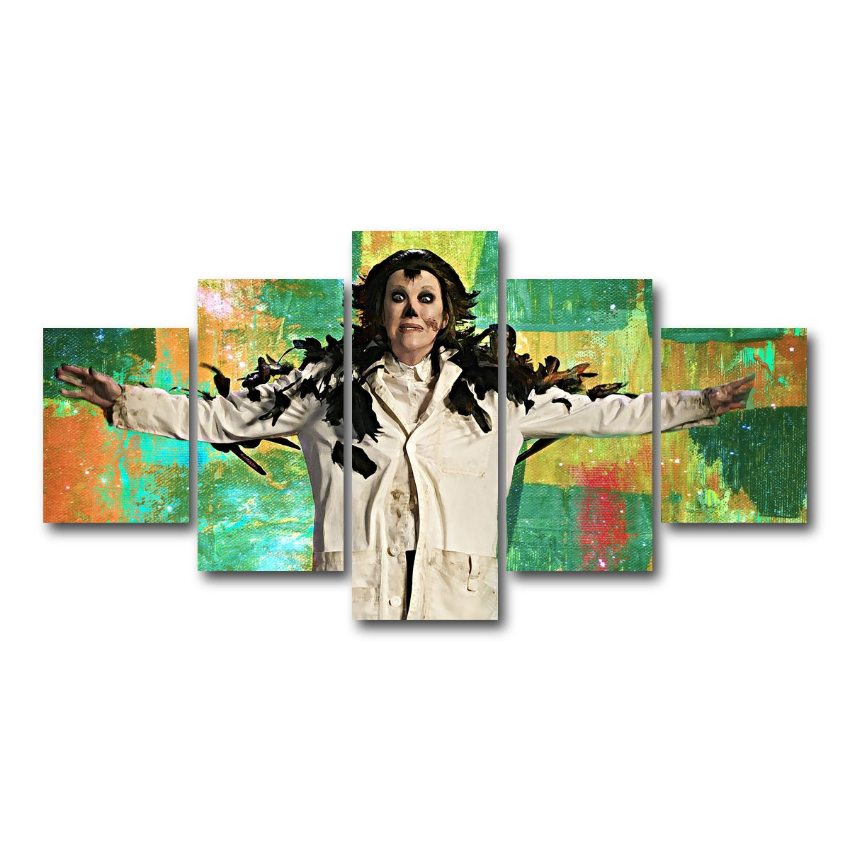 AUTO-MOCKUP WHITE | Bird Moira | 5 Piece | Gallery Wrap Canvas | group=5_short