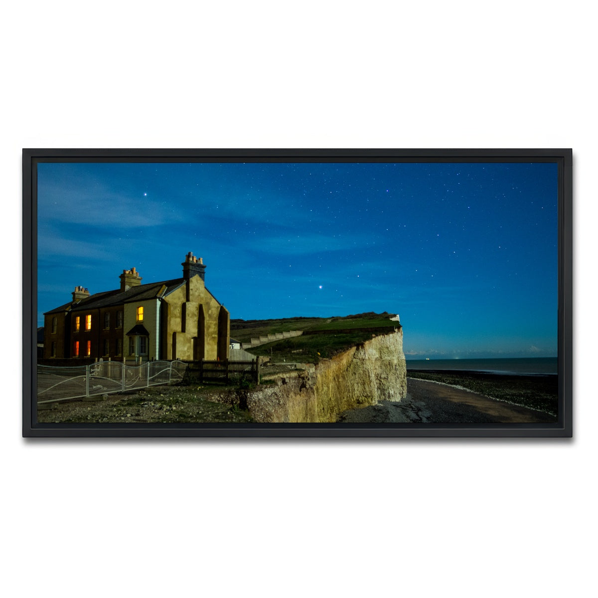 AUTO-MOCKUP WHITE | Birling Gap | 1 Piece | Black Framed Canvas | group=2x1