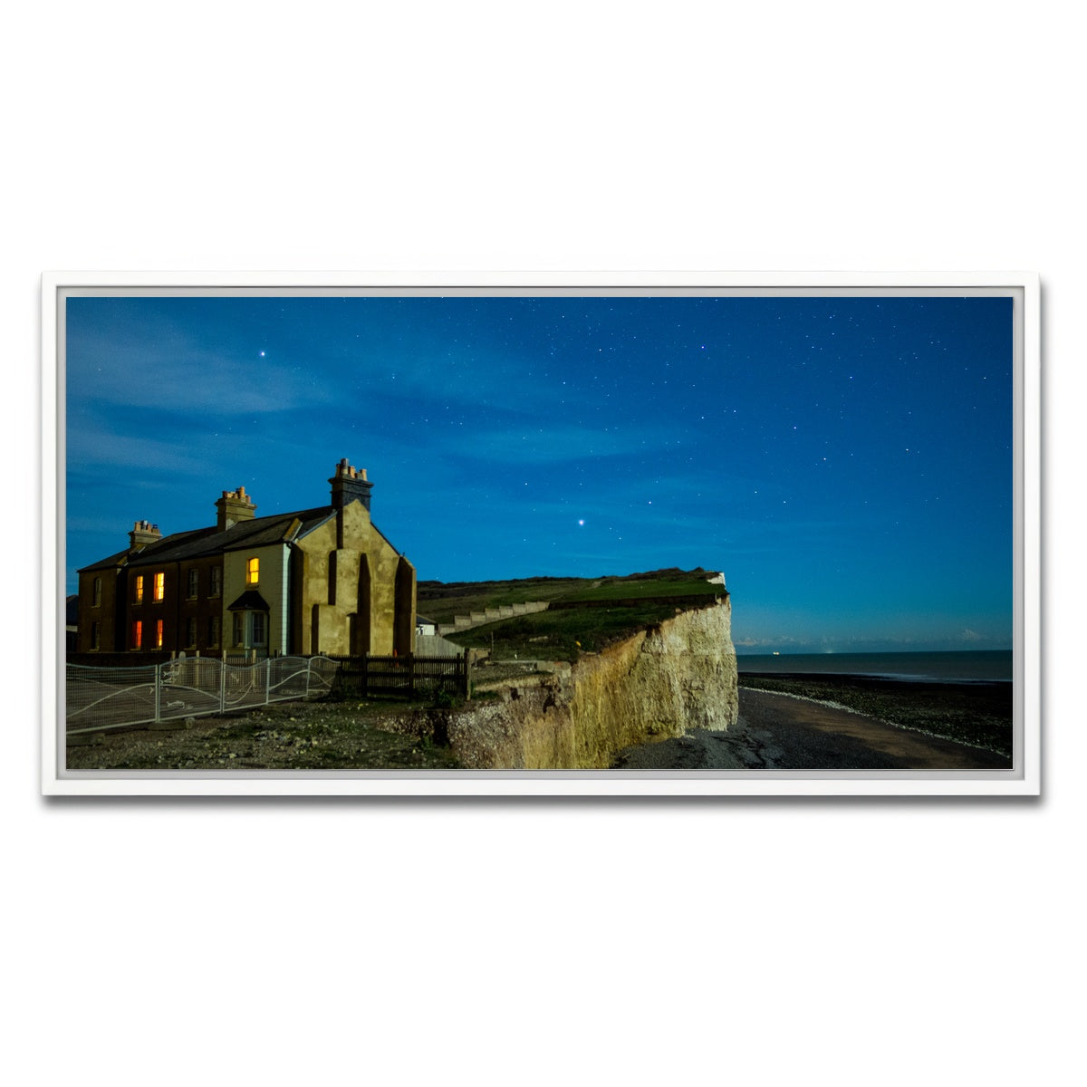 AUTO-MOCKUP WHITE | Birling Gap | 1 Piece | White Framed Canvas | group=2x1