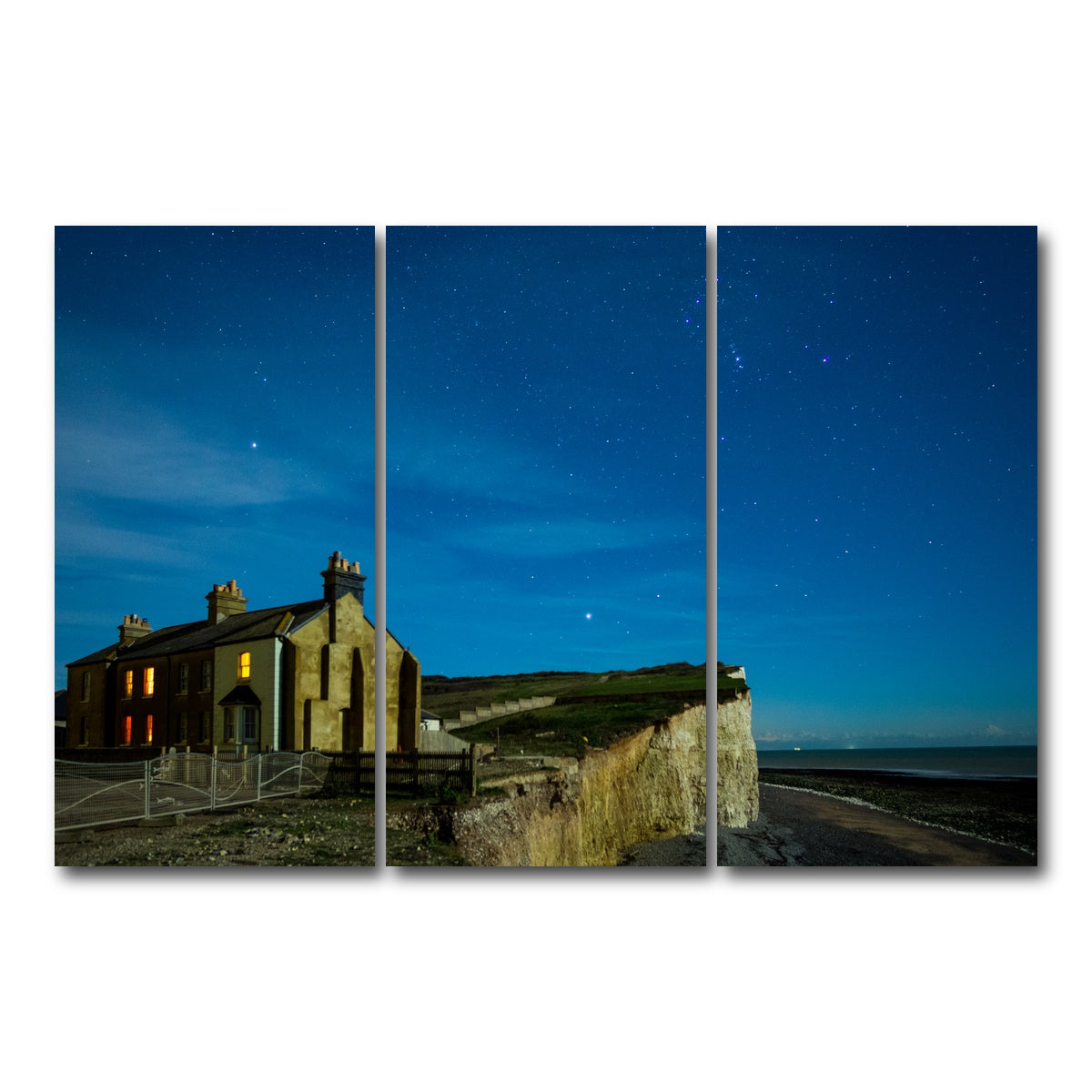 AUTO-MOCKUP WHITE | Birling Gap | 3 Piece | Gallery Wrap Canvas | group=12x24