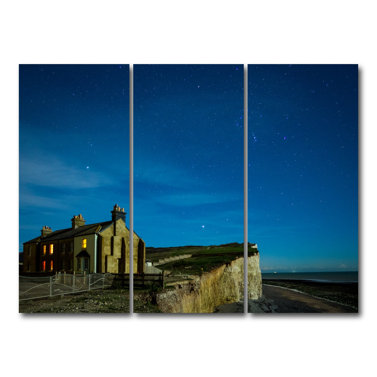 AUTO-MOCKUP WHITE | Birling Gap | 3 Piece | Gallery Wrap Canvas | group=8x18