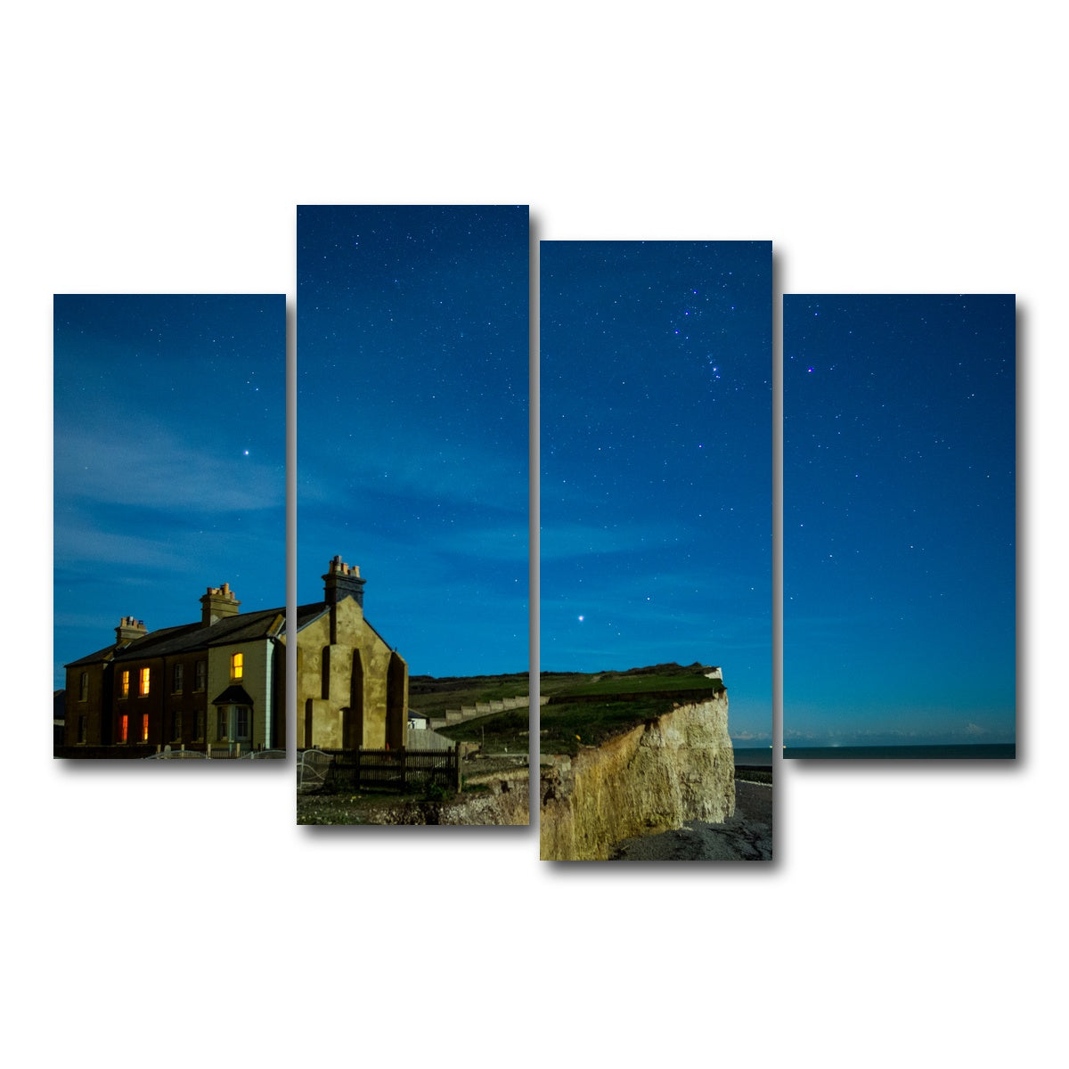AUTO-MOCKUP WHITE | Birling Gap | 4 Piece | Gallery Wrap Canvas | group=4_short