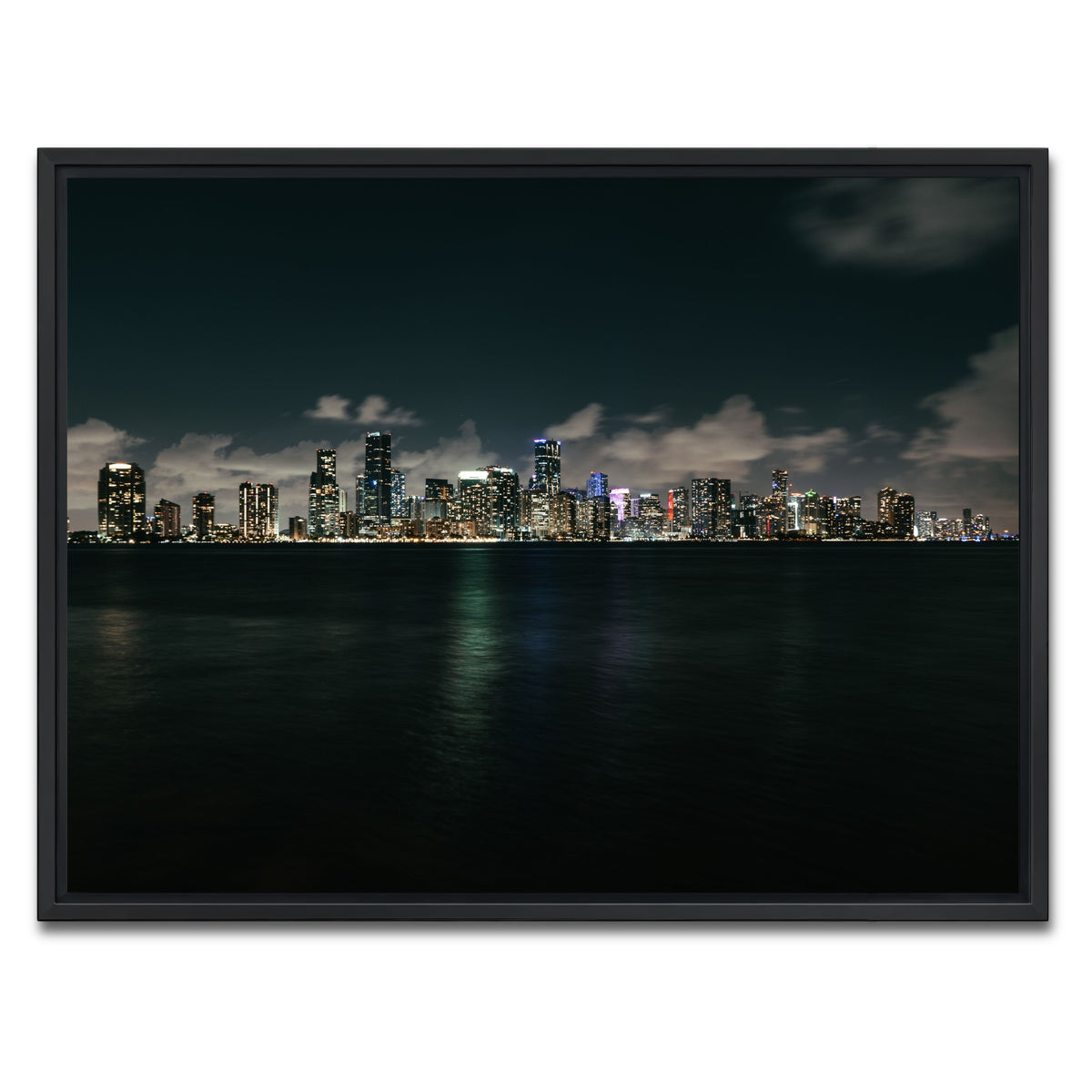 AUTO-MOCKUP WHITE | Biscayne Bay | 1 Piece | Black Framed Canvas | group=4x3