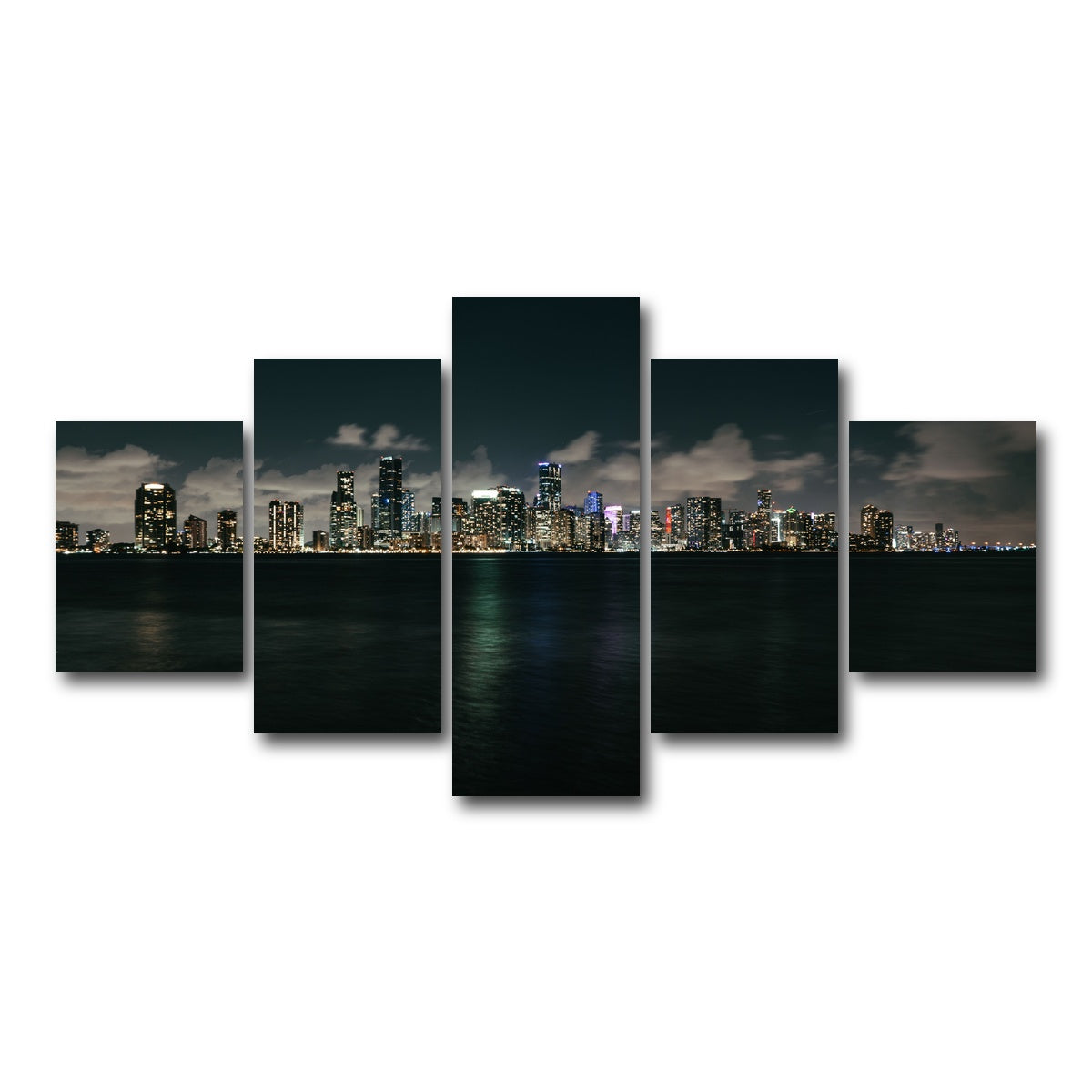 AUTO-MOCKUP WHITE | Biscayne Bay | 5 Piece | Gallery Wrap Canvas | group=5_short